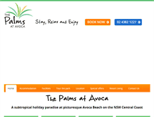 Tablet Screenshot of palmsavoca.com.au